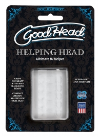 Прозрачный мастурбатор HELPING HEAD - Doc Johnson - в Химках купить с доставкой