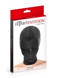 Сплошная маска-шлем с имитацией повязки для глаз - Fetish Tentation - купить с доставкой в Химках