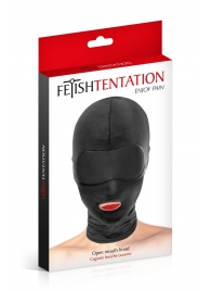 Сплошная маска на голову с прорезью для рта - Fetish Tentation - купить с доставкой в Химках