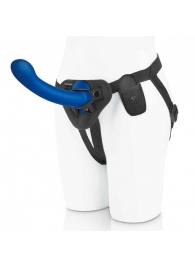 Синяя насадка Remote Control P-Spot G-Spot с черными трусиками - 20 см. - Pegasus - купить с доставкой в Химках
