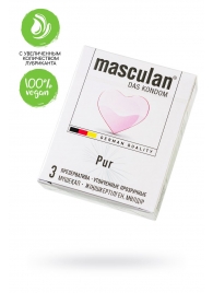 Супертонкие презервативы Masculan Pur - 3 шт. - Masculan - купить с доставкой в Химках