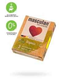 Экологически чистые презервативы Masculan Organic - 3 шт. - Masculan - купить с доставкой в Химках