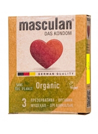 Экологически чистые презервативы Masculan Organic - 3 шт. - Masculan - купить с доставкой в Химках
