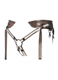 Бронзовый пояс для насадок Desirous Harness - Strap-on-me - купить с доставкой в Химках