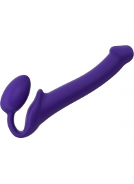 Фиолетовый безремневой страпон Silicone Bendable Strap-On - size M - Strap-on-me - купить с доставкой в Химках