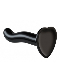 Черный фаллоимитатор-насадка Strap-On-Me P G spot Dildo size S - 16,4 см. - Strap-on-me - купить с доставкой в Химках