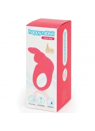Розовое эрекционное виброкольцо Happy Rabbit Rechargeable Rabbit Cock Ring - Happy Rabbit - в Химках купить с доставкой