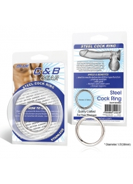 Стальное эрекционное кольцо STEEL COCK RING - 4.5 см. - BlueLine - в Химках купить с доставкой