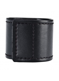 Хомут-утяжка для мошонки из искусственной кожи на липучке VELCRO BALL STRETCHER- 4 см. - BlueLine - в Химках купить с доставкой