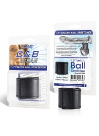 Хомут-утяжка для мошонки из искусственной кожи на липучке VELCRO BALL STRETCHER- 4 см. - BlueLine - в Химках купить с доставкой