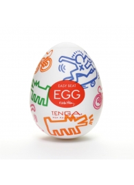 Мастурбатор-яйцо Keith Haring EGG STREET - Tenga - в Химках купить с доставкой