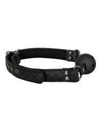 Черный кляп-шарик BALL GAG DIAMOND - Dream Toys - купить с доставкой в Химках