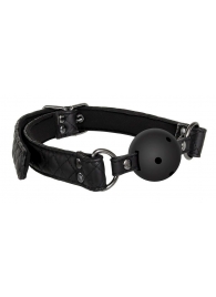Черный кляп-шарик BALL GAG DIAMOND - Dream Toys - купить с доставкой в Химках