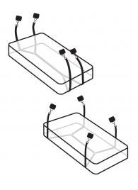 Фиксаторы для кровати WRAPAROUND MATTRESS RESTRAIN - Pipedream - купить с доставкой в Химках
