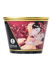 Массажная  свеча Sparkling Strawberry Wine с ароматом клубничного вина - 170 мл. - Shunga - купить с доставкой в Химках