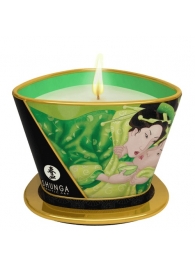 Массажная свеча Exotic Green Tea с ароматом зелёного чая - 170 мл. - Shunga - купить с доставкой в Химках