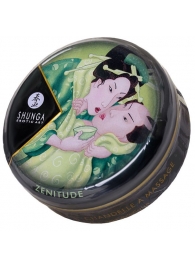 Массажная свеча Exotic Green Tea с ароматом зелёного чая - 30 мл. - Shunga - купить с доставкой в Химках