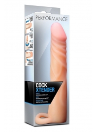 Телесная насадка на пенис Cock Xtender - 17,7 см. - Blush Novelties - в Химках купить с доставкой