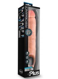 Телесная насадка-удлинитель 11.5 Inch Silicone Cock Sheath Penis Extender - 29,2 см. - Blush Novelties - в Химках купить с доставкой