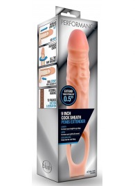 Телесная насадка на пенис 9 Inch Cock Sheath Extender - 22,2 см. - Blush Novelties - в Химках купить с доставкой