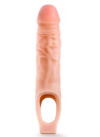 Телесная насадка на пенис 9 Inch Cock Sheath Extender - 22,2 см. - Blush Novelties - в Химках купить с доставкой