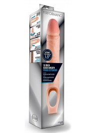 Телесная насадка на пенис 10 Inch Cock Sheath Extender - 25 см. - Blush Novelties - в Химках купить с доставкой