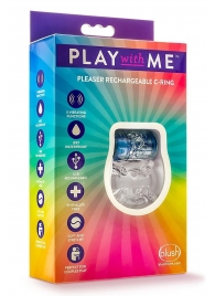 Фиолетовое эрекционное виброкольцо Pleaser Rechargeable C-Ring - Blush Novelties - в Химках купить с доставкой