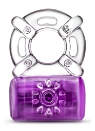 Фиолетовое эрекционное виброкольцо One Night Stand Vibrating C-Ring - Blush Novelties - в Химках купить с доставкой
