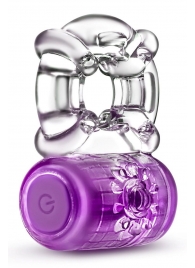 Фиолетовое эрекционное виброкольцо One Night Stand Vibrating C-Ring - Blush Novelties - в Химках купить с доставкой