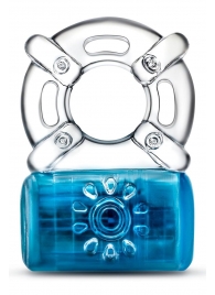 Синее эрекционное виброкольцо One Night Stand Vibrating C-Ring - Blush Novelties - в Химках купить с доставкой