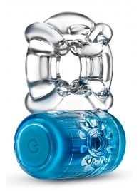 Синее эрекционное виброкольцо One Night Stand Vibrating C-Ring - Blush Novelties - в Химках купить с доставкой