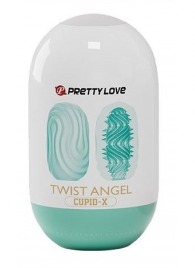 Бирюзовый мастурбатор-яйцо Twist Angel - Baile - в Химках купить с доставкой