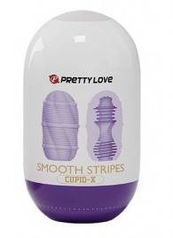Сиреневый мастурбатор-яйцо Smooth Stripes - Baile - в Химках купить с доставкой