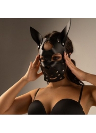 Черная маска  Собака  с ушками - Crazy Handmade - купить с доставкой в Химках