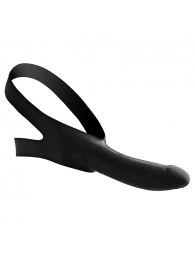 Черный кляп-страпон Masters Mini Face Fuck Strap-On - 14 см. - XR Brands - купить с доставкой в Химках