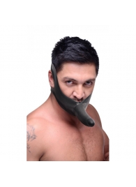 Черный кляп-страпон Masters Mini Face Fuck Strap-On - 14 см. - XR Brands - купить с доставкой в Химках