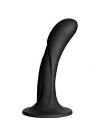 Черная изогнутая насадка Vac-U-Lock G-Spot - 16,5 см. - Doc Johnson - купить с доставкой в Химках