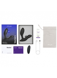 Черный анальный вибратор We-Vibe Vector+ - We-vibe - в Химках купить с доставкой