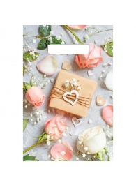 Полиэтиленовый пакет  Подарочек  с вырубной усиленной ручкой - 20 х 30 см. - Сима-Ленд - купить с доставкой в Химках