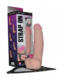 Реалистичный фаллос на поясе Harness - 20,5 см. - LOVETOY (А-Полимер) - купить с доставкой в Химках