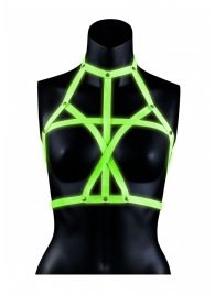 Портупея Bra Harness с неоновым эффектом - размер L-XL - Shots Media BV - купить с доставкой в Химках