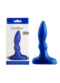 Синий анальный стимулятор Beginners p-spot massager - 11 см. - Lola Games - в Химках купить с доставкой