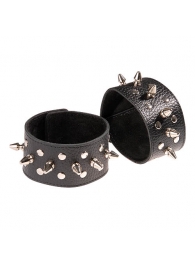 Чёрные напульсники с шипами и заклепками - Sitabella - купить с доставкой в Химках
