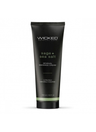 Массажный легкий крем WICKED Sage plus Sea Salt - 120 мл. - Wicked - купить с доставкой в Химках