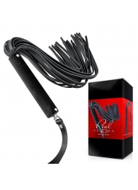 Черная кожаная плеть-флоггер - 84 см. - Notabu - купить с доставкой в Химках