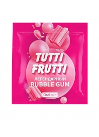 Пробник гель-смазки Tutti-frutti со вкусом бабл-гам - 4 гр. - Биоритм - купить с доставкой в Химках