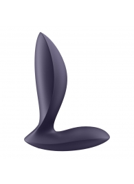 Фиолетовый анальный вибростимулятор Power Plug - Satisfyer - в Химках купить с доставкой