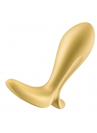 Золотистый анальный вибростимулятор Intensity Plug - Satisfyer - в Химках купить с доставкой