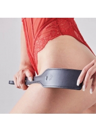 Черная кожаная шлепалка SitaBlack - 30 см. - Sitabella - купить с доставкой в Химках