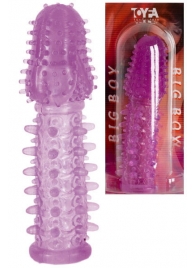 Фиолетовая насадка, удлиняющая половой член - 13,5 см. - Toyfa Basic - в Химках купить с доставкой